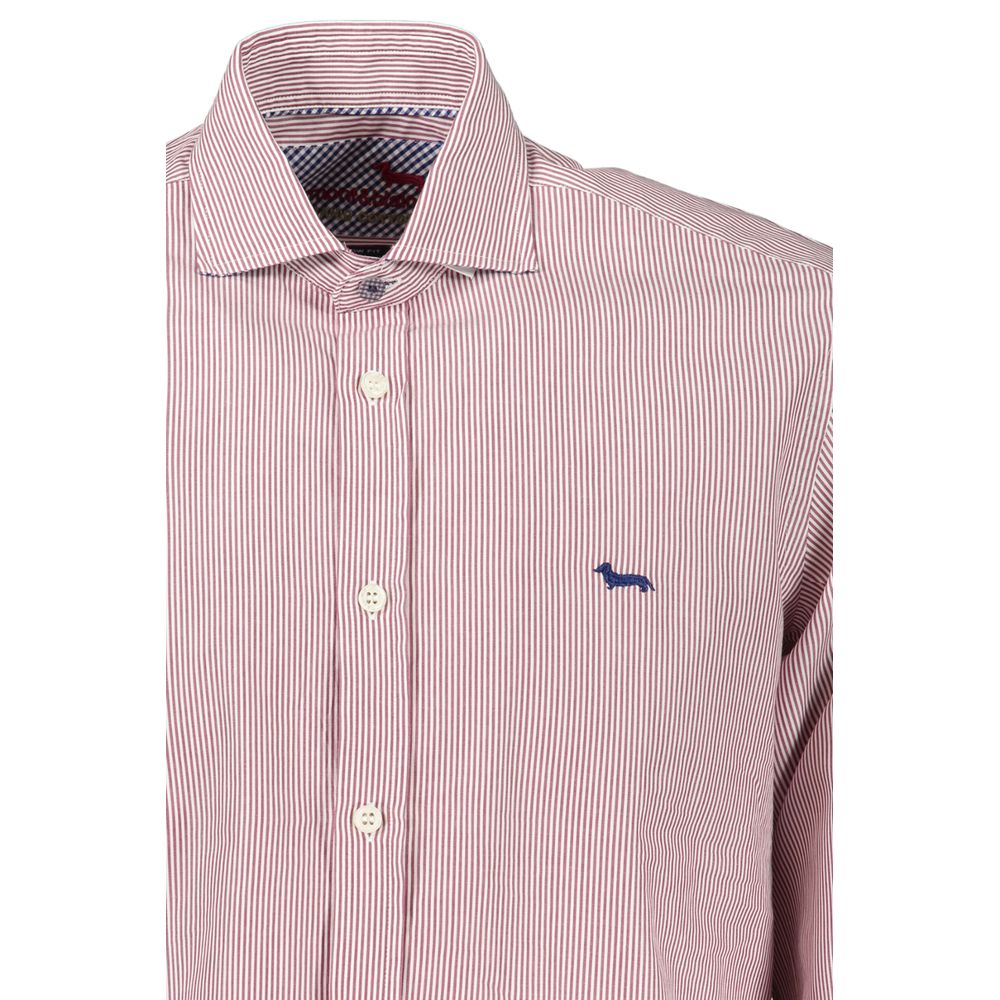 Harmont & Blaine Chic pink organic cotton slim fit shirt